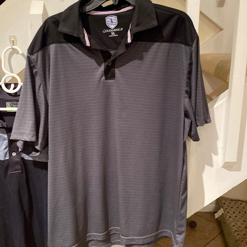 Golf America extra large men’s shirt gray and black